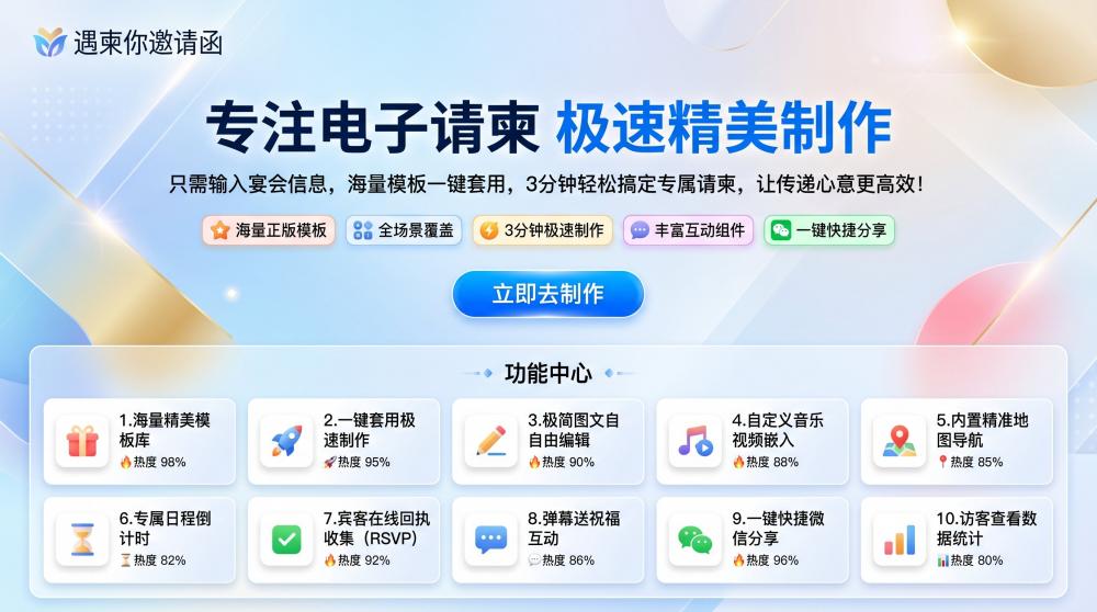 新春电子请柬排版技巧，喜庆高级不浮夸